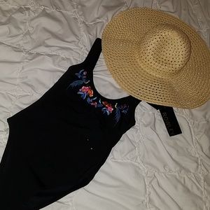 Cynthia Rowley Floral Cutout One Piece.